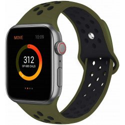 Breathable Sport Strap Wristband Replacement for Apple Watch Series 9/8/7/6/5/4/3/2/1/SE - 41MM/40MM/38MM (Dark Green) Breathable Sport Strap Wristband Replacement for Apple Watch Series 9/8/7/6/5/4/3/2/1/SE - 41MM/40MM/38MM (Dark Green)